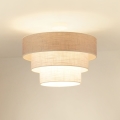 Brilagi - Nadgradni lestenec ALASKA LUNETA 1xE27/15W/230V pr. 45 cm siva/krem barva