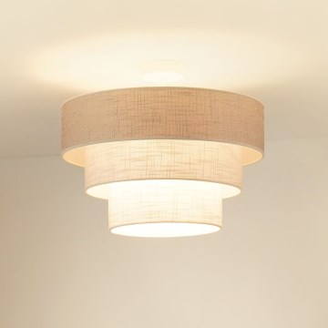 Brilagi - Nadgradni lestenec ALASKA LUNETA 1xE27/15W/230V pr. 45 cm siva/krem barva