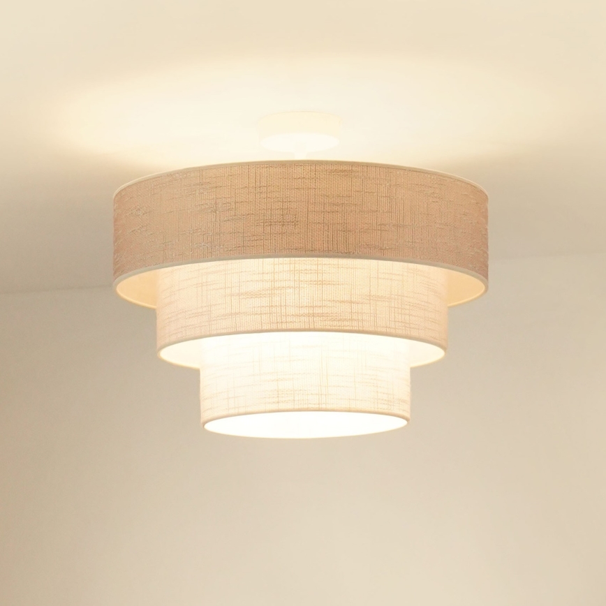 Brilagi - Nadgradni lestenec ALASKA LUNETA 1xE27/15W/230V pr. 45 cm siva/krem barva