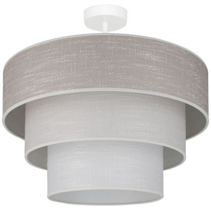 Brilagi - Nadgradni lestenec ALASKA LUNETA 1xE27/15W/230V pr. 45 cm siva/krem barva