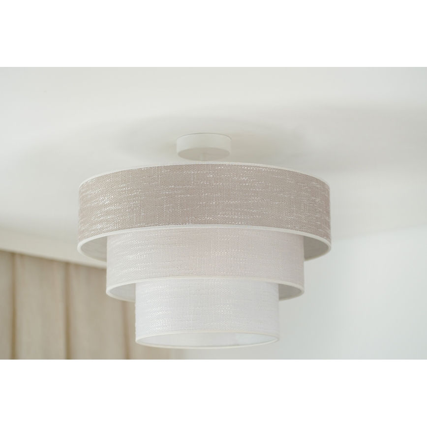 Brilagi - Nadgradni lestenec ALASKA LUNETA 1xE27/15W/230V pr. 45 cm siva/krem barva