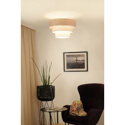 Brilagi - Nadgradni lestenec ALASKA LUNETA 1xE27/15W/230V pr. 45 cm siva/krem barva