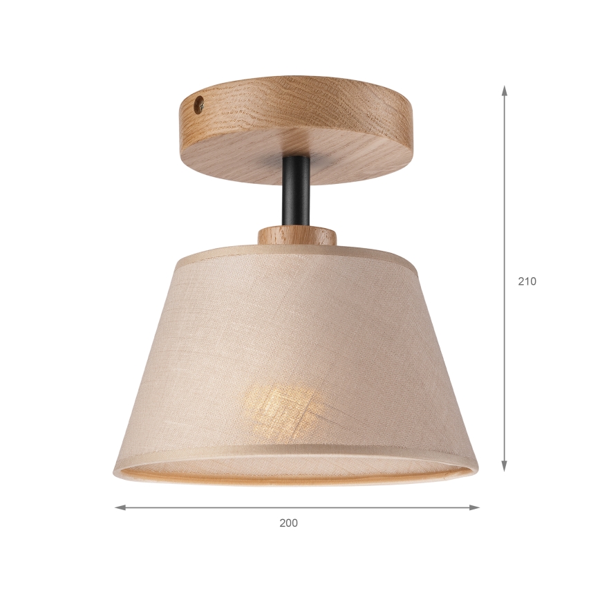 Brilagi - Nadgradni lestenec ANTHONY 1xE14/60W/230V hrast/bež