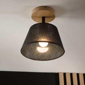 Brilagi - Nadgradni lestenec ANTHONY 1xE14/60W/230V hrast/črna