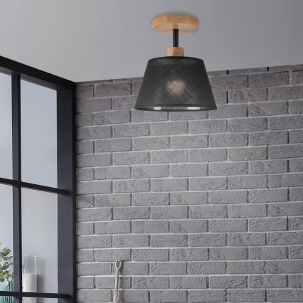 Brilagi - Nadgradni lestenec ANTHONY 1xE14/60W/230V hrast/črna