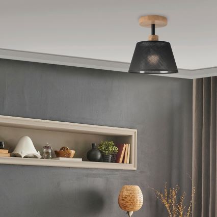 Brilagi - Nadgradni lestenec ANTHONY 1xE14/60W/230V hrast/črna