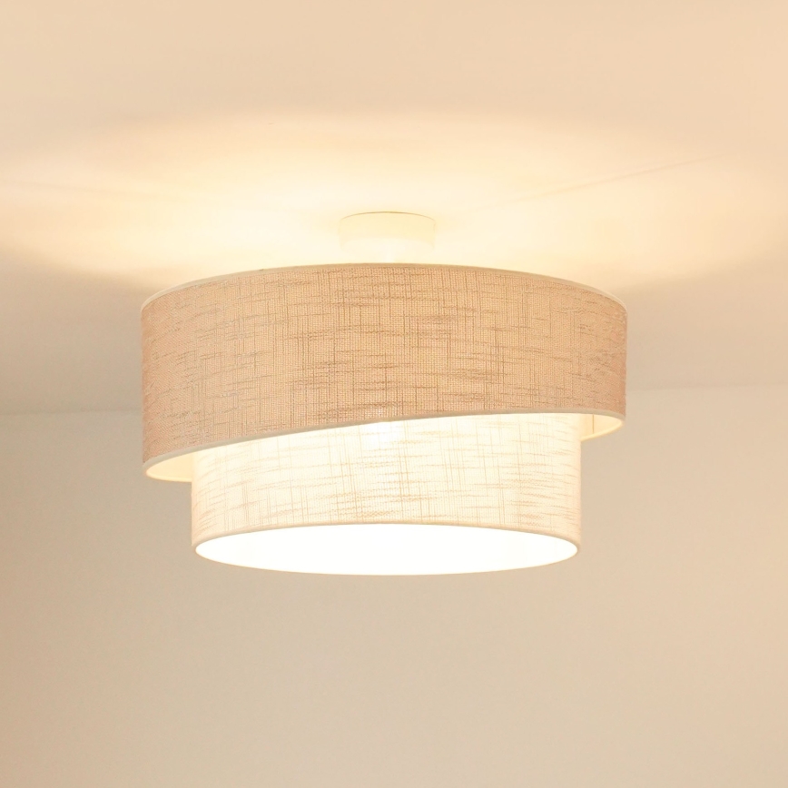 Brilagi - Nadgradni lestenec DOVER SHINE 1xE27/15W/230V pr. 50 cm siva/krem barva