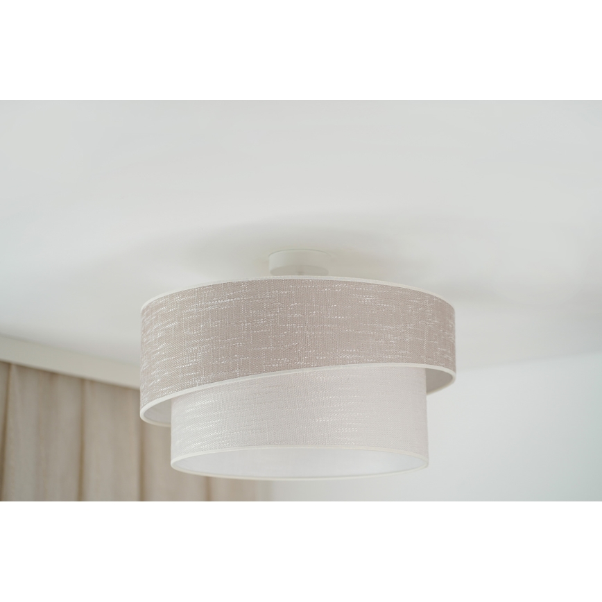 Brilagi - Nadgradni lestenec DOVER SHINE 1xE27/15W/230V pr. 50 cm siva/krem barva