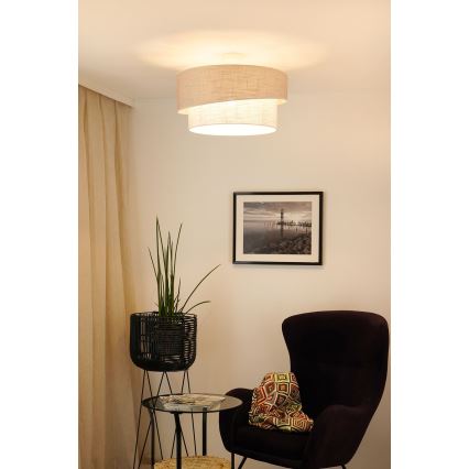 Brilagi - Nadgradni lestenec DOVER SHINE 1xE27/15W/230V pr. 50 cm siva/krem barva
