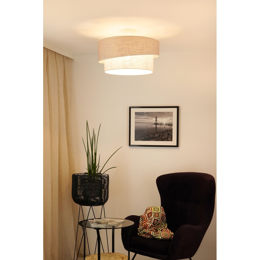 Brilagi - Nadgradni lestenec DOVER SHINE 1xE27/15W/230V pr. 50 cm siva/krem barva