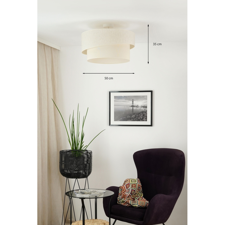 Brilagi - Nadgradni lestenec SHINE 1xE27/15W/230V pr. 50 cm krem barva