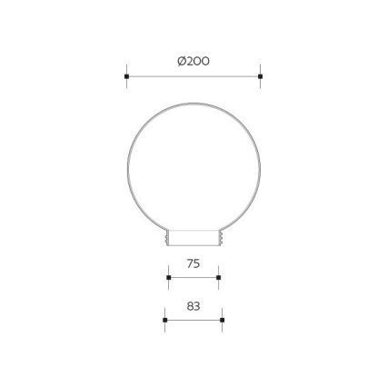 Brilagi - Nadomestni univerzalni abažur HARBOR E27, premer 20 cm, prozoren