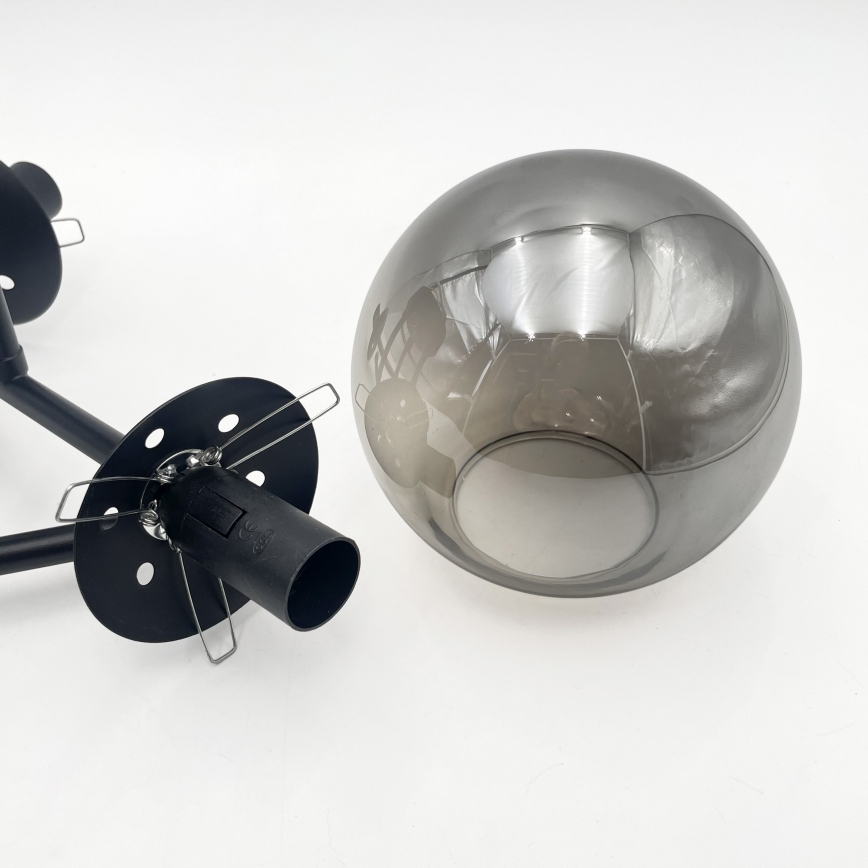 Brilagi - Nadomestno steklo za lestenec in svetilko MALIVA E14, premer 13 cm, zadimljeno