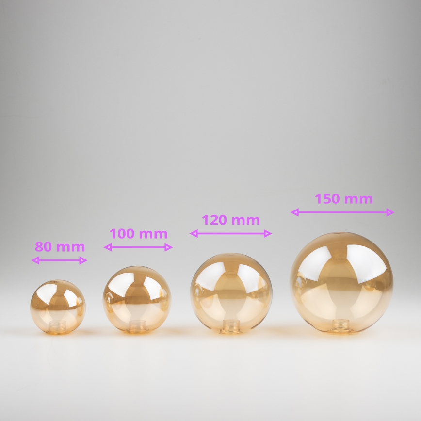 Brilagi - Nadomestno steklo za lestenec, stensko svetilko in svetilko MISTEL, MILLA pr. 8 cm zlata