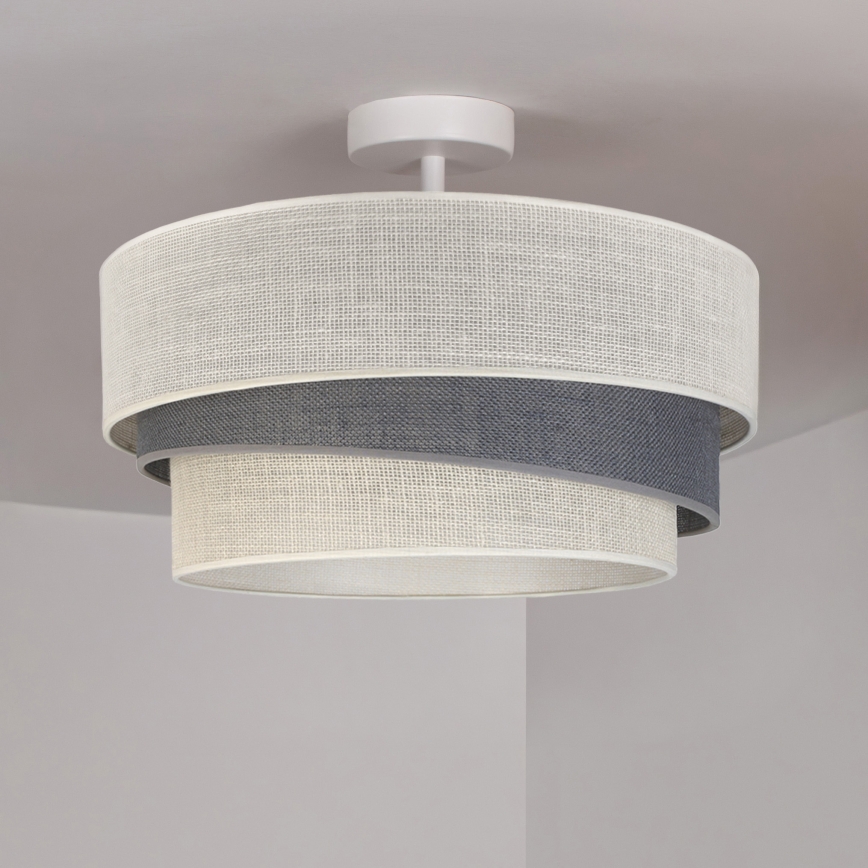 Brilagi - Nadometna stropna svetilka TRIO 1xE27/60W/230V, premer 40 cm, kremna/siva