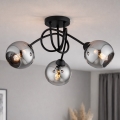 Brilagi - Nadometni lestenec DIOR 3xE27/60W/230V črna/dimno siva