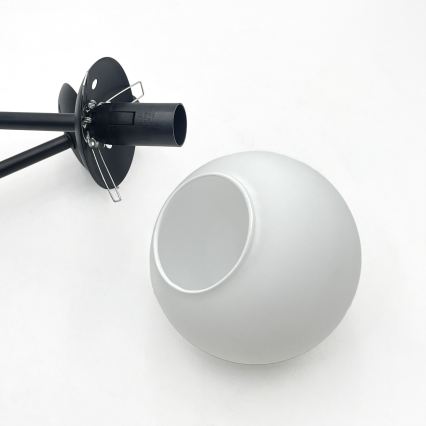 Brilagi - Nadometni lestenec MALIVA 4xE14/15W/230V črna/bela