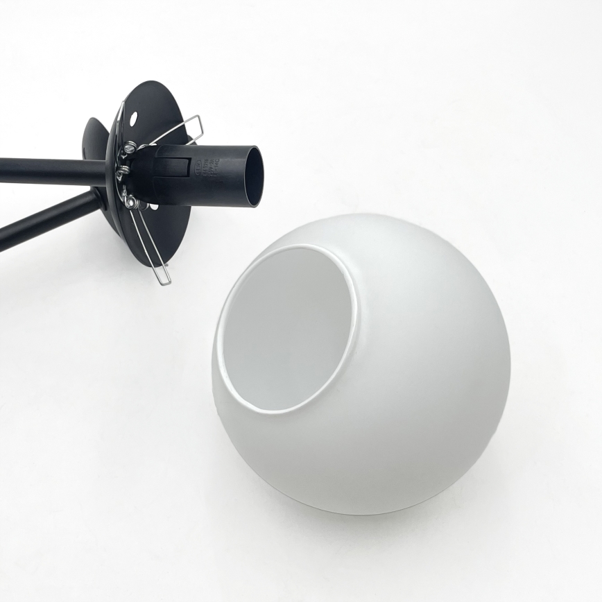 Brilagi - Nadometni lestenec MALIVA 4xE14/15W/230V črna/bela