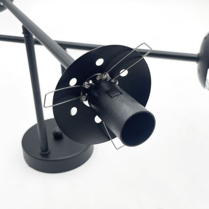 Brilagi - Nadometni lestenec MALIVA 4xE14/15W/230V črna/bela