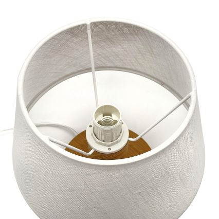 Brilagi - Namizna svetilka ANTHONY 1xE27/60W/230V hrast/bela