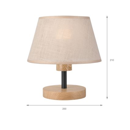 Brilagi - Namizna svetilka ANTHONY 1xE27/60W/230V hrast/bež