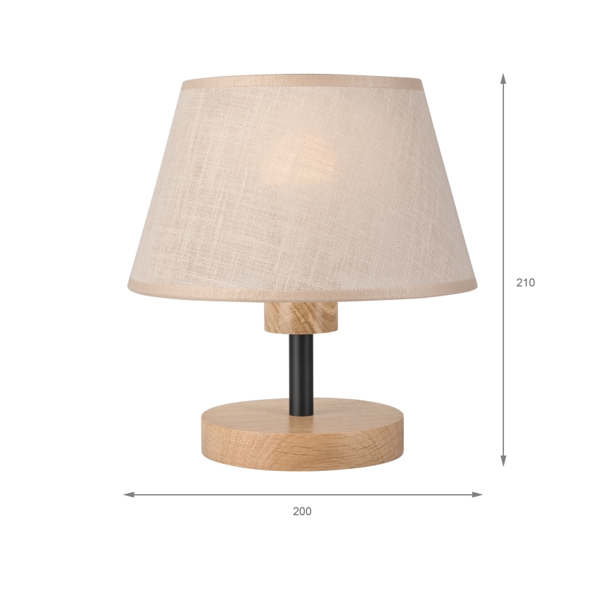 Brilagi - Namizna svetilka ANTHONY 1xE27/60W/230V hrast/bež