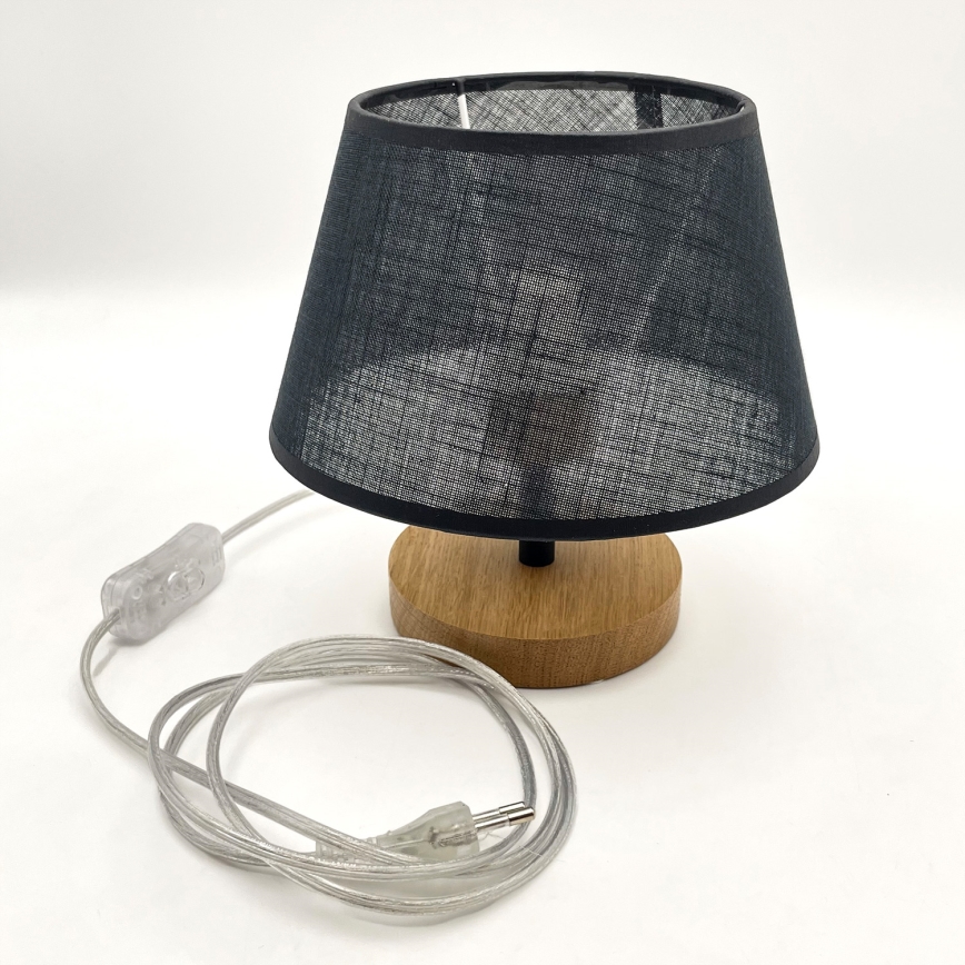 Brilagi - Namizna svetilka ANTHONY 1xE27/60W/230V hrast/črna