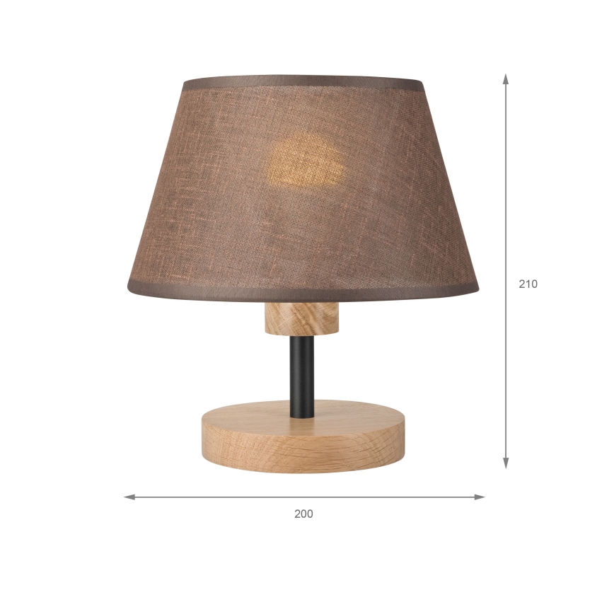 Brilagi - Namizna svetilka ANTHONY 1xE27/60W/230V hrast/rjava