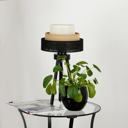 Brilagi - Namizna svetilka ASPEN LUNETA 1xE27/15W/230V črna/bež/krem barva