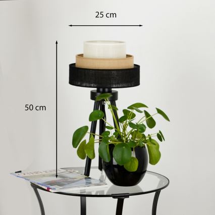 Brilagi - Namizna svetilka ASPEN LUNETA 1xE27/15W/230V črna/bež/krem barva