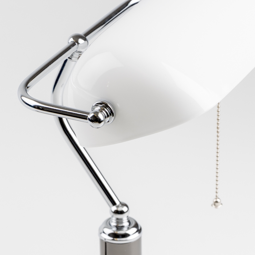 Brilagi - Namizna svetilka BANK OFFICE 1xE27/60W/230V črna/srebrna/bela