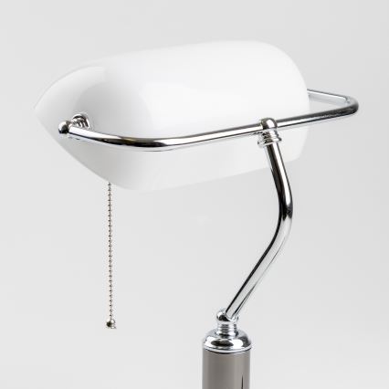 Brilagi - Namizna svetilka BANK OFFICE 1xE27/60W/230V črna/srebrna/bela