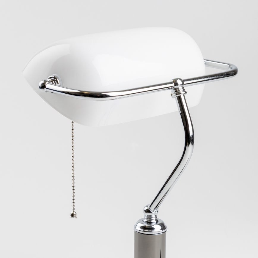 Brilagi - Namizna svetilka BANK OFFICE 1xE27/60W/230V črna/srebrna/bela