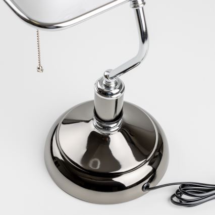 Brilagi - Namizna svetilka BANK OFFICE 1xE27/60W/230V črna/srebrna/bela