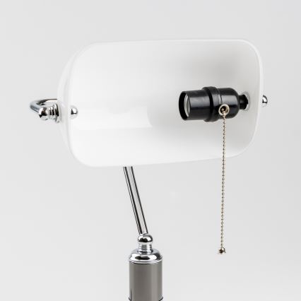 Brilagi - Namizna svetilka BANK OFFICE 1xE27/60W/230V črna/srebrna/bela