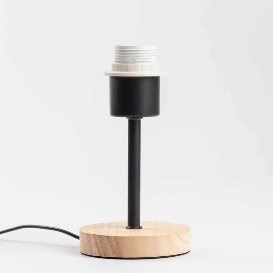 Brilagi - Otroška namizna svetilka BOBO WOOD 1xE27/25W/230V hrast/črna/bela/zajčki