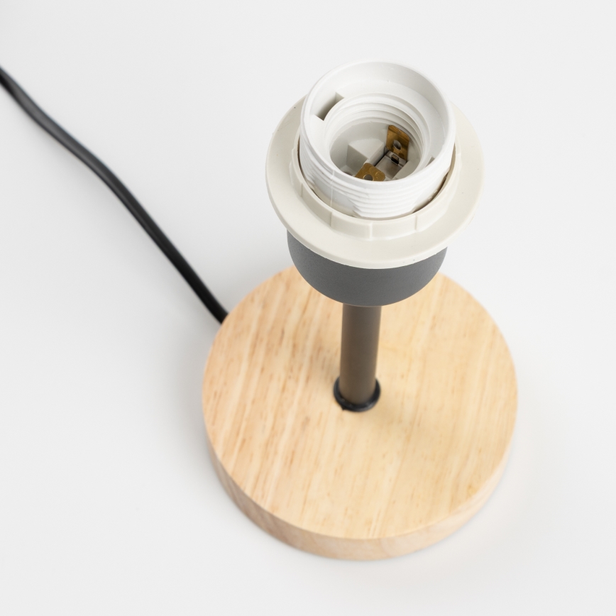 Brilagi - Otroška namizna svetilka BOBO WOOD 1xE27/25W/230V hrast/črna/bela/živalski motivi
