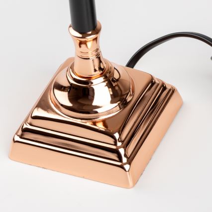 Brilagi - Namizna svetilka CERIA 1xE14/40W/230V črna/bakrena/bela