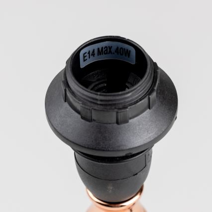 Brilagi - Namizna svetilka CERIA 1xE14/40W/230V črna/bakrena/siva