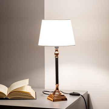 BRILAGI - Namizna svetilka CERIA 1xE14/40W/230V premer 20,5 cm črna/bakrena/bela