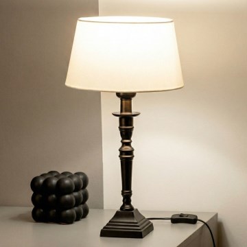 Brilagi - Namizna svetilka CERIA 1xE27/60W/230V premer 25 cm črna/bela