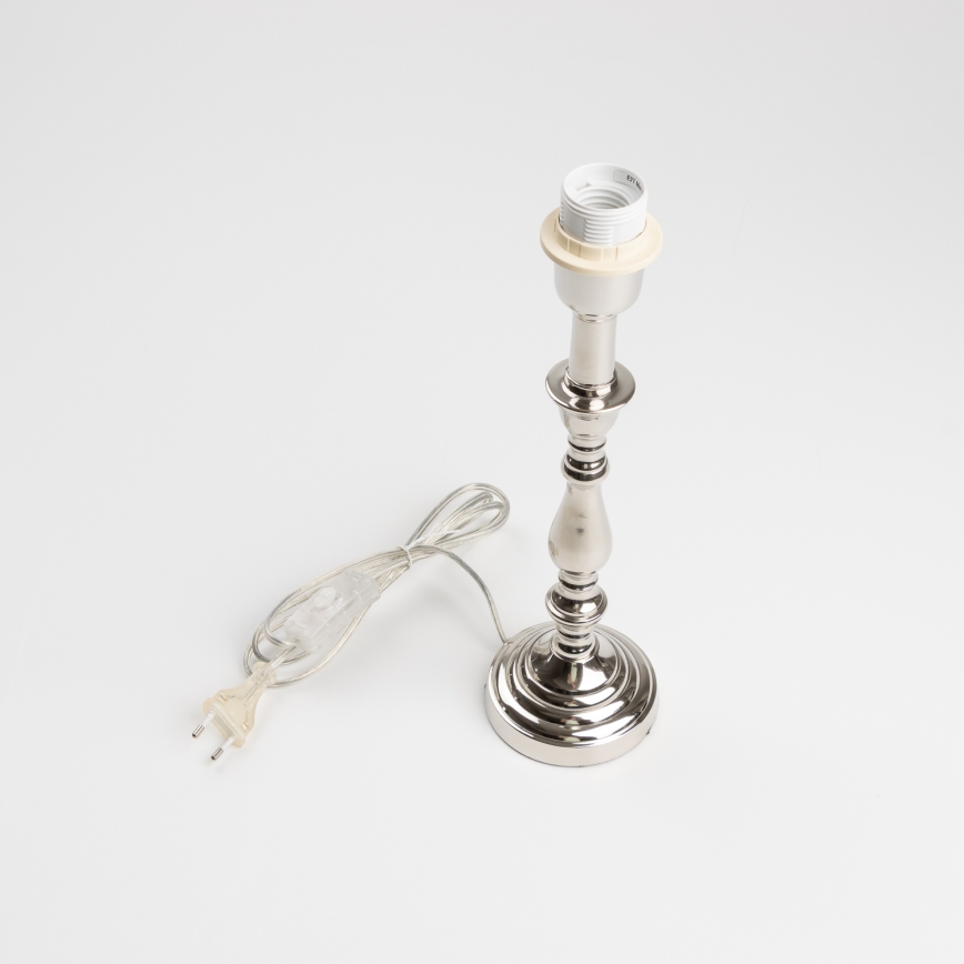 Brilagi - Namizna svetilka CERIA 1xE27/60W/230V premer 30 cm sijajni krom/bela