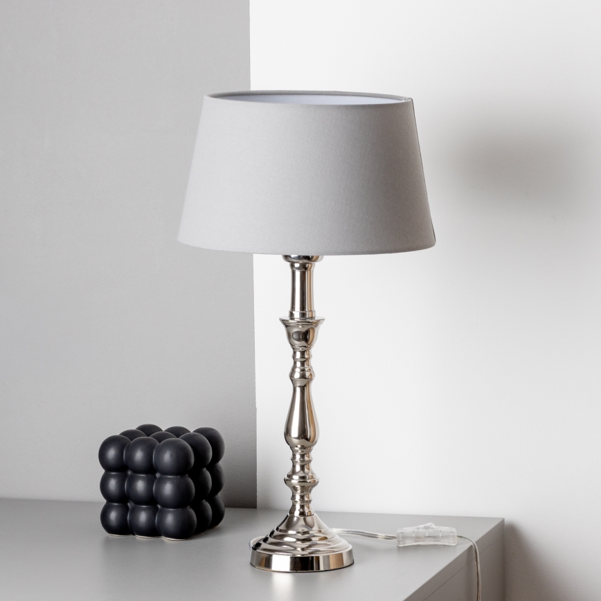 Brilagi - Namizna svetilka CERIA 1xE27/60W/230V sijajni krom/siva