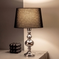 BRILAGI - Namizna svetilka CERIA 1xE27/60W/230V Ø 30 cm sijajni krom/črna