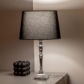BRILAGI - Namizna svetilka CERIA 1xE27/60W/230V Ø 30 cm srebrna/črna