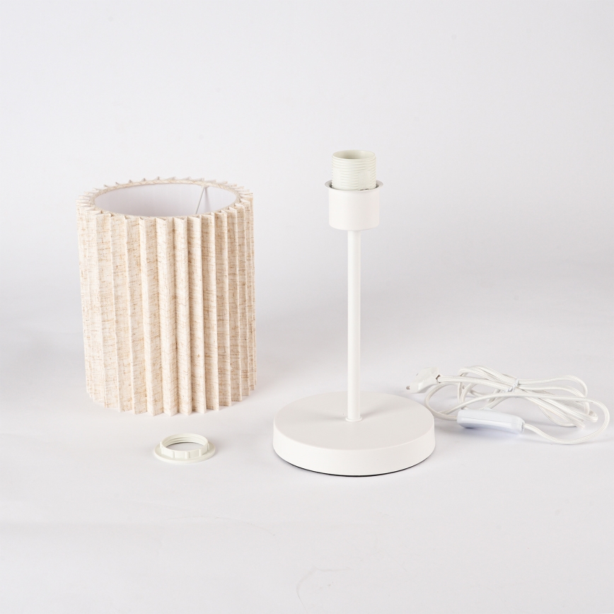 Brilagi - Namizna svetilka NORDIC WAVE 1xE27/15W/230V lan/bela