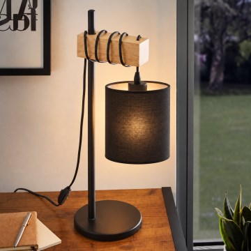 BRILAGI - Namizna svetilka NUBILA 1xE27/40W/230V rjava/črna