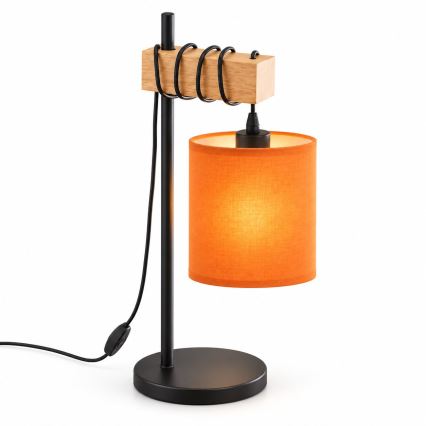BRILAGI - Namizna svetilka NUBILA 1xE27/40W/230V rjava/črna/oranžna