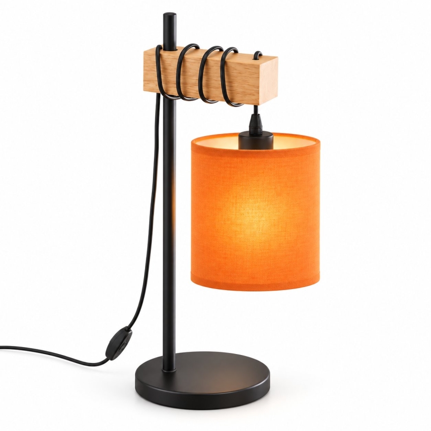 BRILAGI - Namizna svetilka NUBILA 1xE27/40W/230V rjava/črna/oranžna