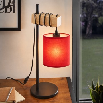 BRILAGI - Namizna svetilka NUBILA 1xE27/40W/230V rjava/črna/rdeča
